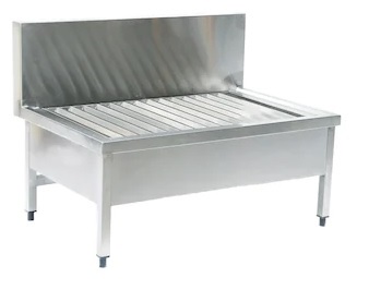 KAZAN YIKAMA TEZGAHI, PERFORE ÜST TABLALI, SIRTLI