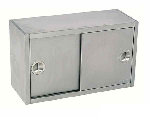 [DUD.4011A] WALL CUPBOARD, MID SHELF, SLIDING DOORS
