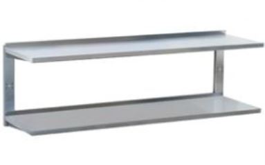 WALL SHELF, DOUBLE ROW