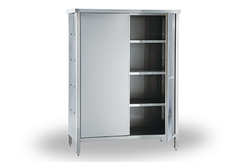 CUPBOARD, 2 SWING DOORS, 3 SHELVES