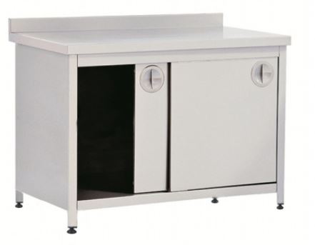 CUPBOARD, W/BOTTOM SHELF, SLIDING DOOR, BACKSPLASH