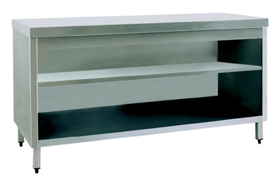 CUPBOARD, W/BOTTOM & MID SHELF, WITHOUT DOOR, BACKSPLASH