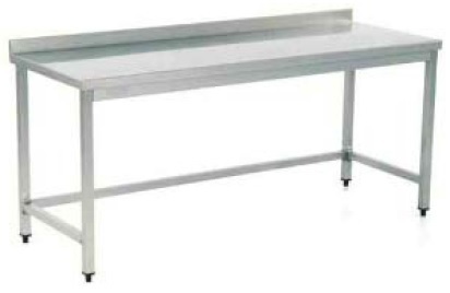 WORK TABLE, W/O BOTTOM SHELF, W/ BACKSPLASH
