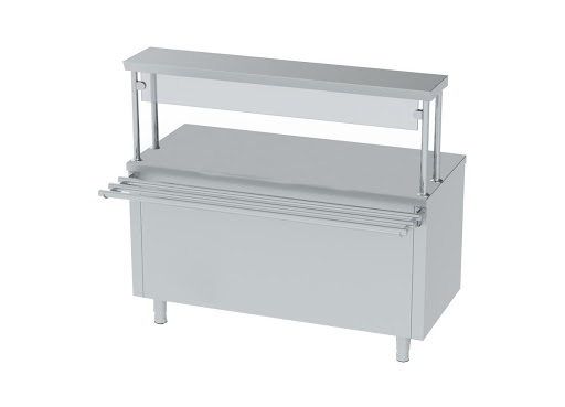 NEUTRAL SERVICE UNIT W/SHELF & TRAY SLIDING
