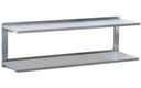 WALL SHELF, DOUBLE ROW