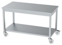 MOBILE WORKING TABLE WITH SHELF
