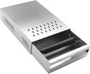 GROUND COFFE DRAWER, STAINLESS STEEL